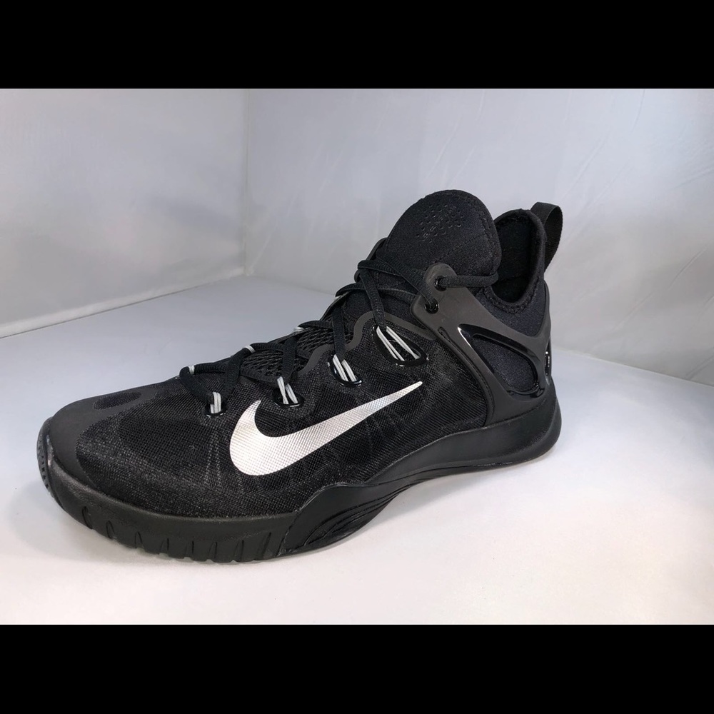 NIKE ZOOM HYPERREV BLACK METALLIC SILVER MENS SHOE